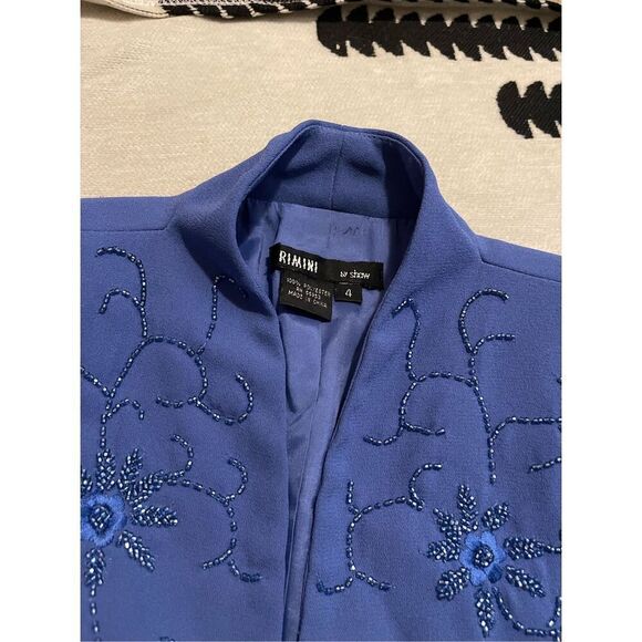 Vintage Rimini beaded maxi sheath 90s party evening gown size 4 - Picture 9 of 9